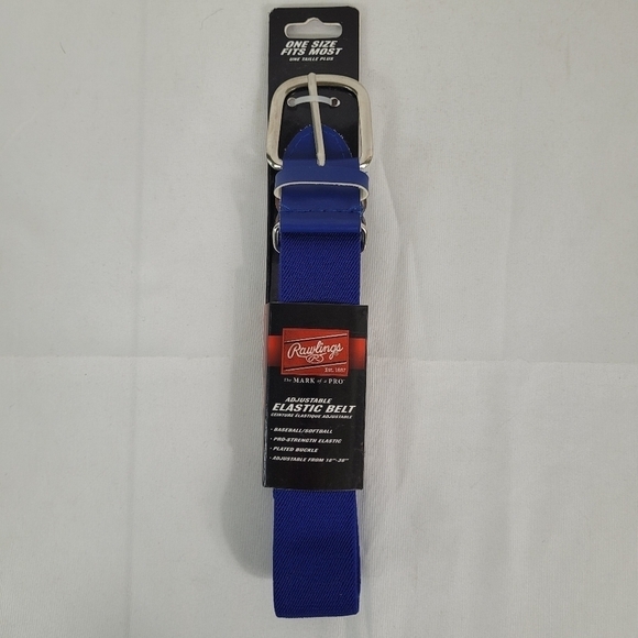 Rawlings Adjustable Baseball Softball Belt Adult Royal Blue One Size Fits Most - Picture 1 of 5